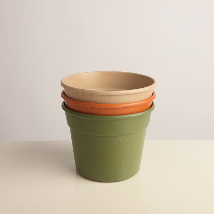 Nordic Simple Wind Bamboo Fiber Flowerpot